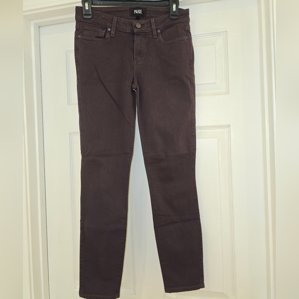 PAIGE Skinny Jeans in Plum